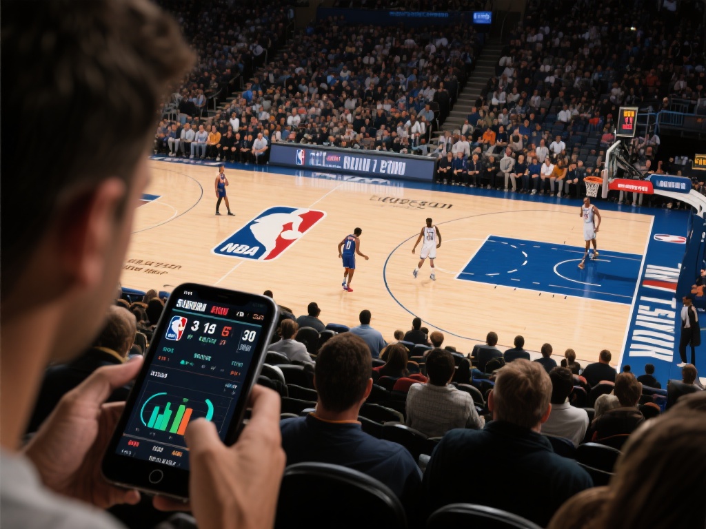 举例来说，假设一场重要的NBA比赛正在进行，用户不