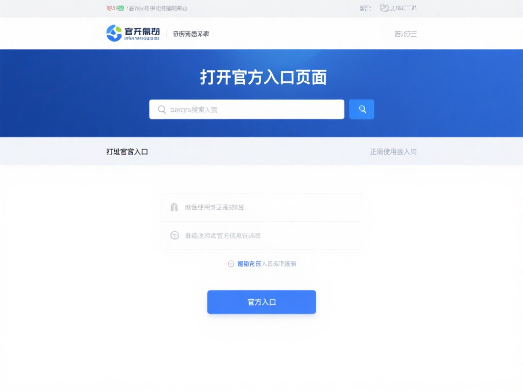 打开官方入口页面：通过搜索引擎查询或直接访问官方入